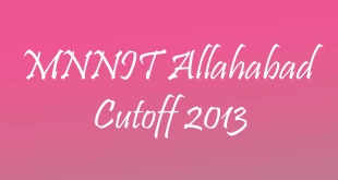 MNNIT Cutoff 2013