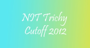nit trichy cutoff 2012