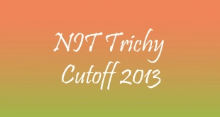 nit trichy cutoff 2013