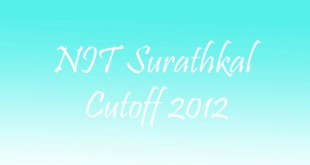 NITK Cutoff 2012