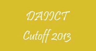 DAIICT Cutoff 2013