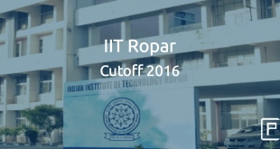 IIT Ropar Cutoff 2016