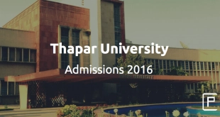 Thapar University Admissions 2016
