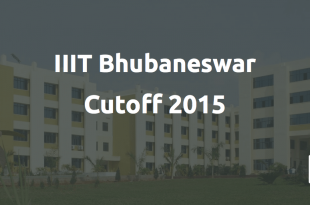 IIIT Bhubaneswar Cutoff 2015