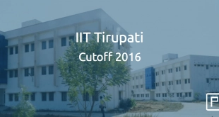 IIT Tirupati Cutoff 2016