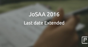 JoSAA 2016 Last Date extended