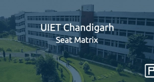 UIET Chandigarh Seat Matrix