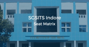SGSITS Indore Seat Matrix