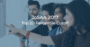 JoSAA 2017 Top 20 Percentile Cut off