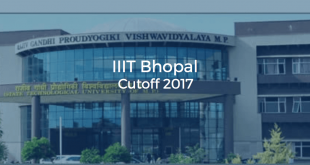 IIIT Bhopal Cutoff 2017