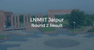 LNMIIT Jaipur Admissions Second Round Result Declared