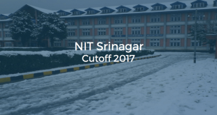 NIT Srinagar Cutoff 2017