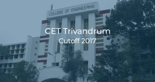 CET Trivandrum Cutoff 2017