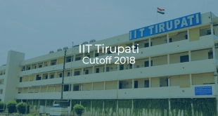 IIT Tirupati Cutoff 2018