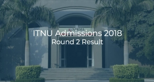 ITNU Ahmedabad Admissions 2018 Round 2 Result