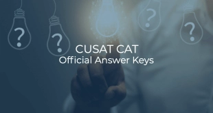 CUSAT CAT Official Answer Keys