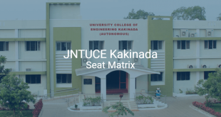 JNTUCE Kakinada Seat Matrix