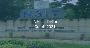 NSUT Delhi Cutoff 2021