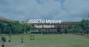 JSSSTU Mysore Seat Matrix
