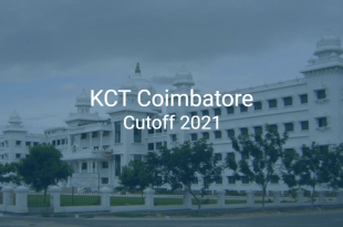 KCT Coimbatore Cutoff 2021