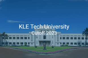 KLE Tech University Cutoff 2023
