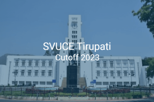 SVUCE Tirupati Cutoff 2023
