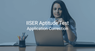 IISER Aptitude Test Application Correction