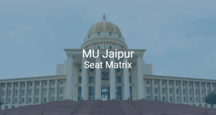 MU Jaipur Seat Matrix