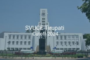 SVUCE Tirupati Cutoff 2024