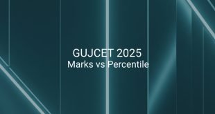GUJCET 2025 Marks vs Percentile